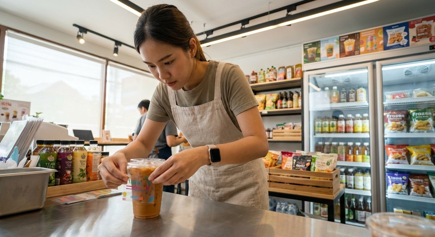 เลือกสติ๊กเกอร์กันน้ำ 2026 ติดแก้ว-อาหารแช่แข็งให้ติดทน - waterproof-sticker-guide-2026