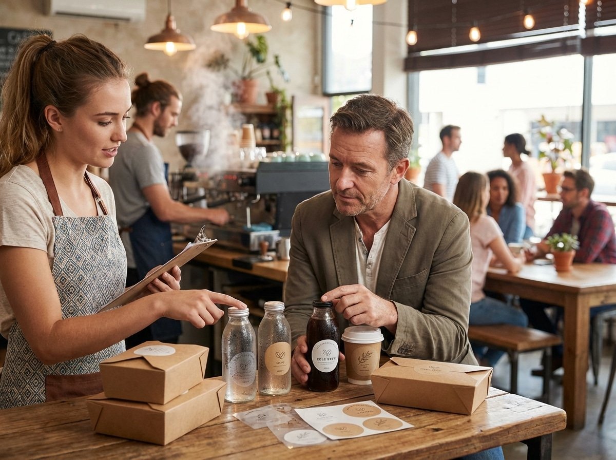 เคล็ดลับเลือกสติ๊กเกอร์กันน้ำ สำหรับร้านอาหารและคาเฟ่ SME - waterproof-sticker-guide-for-cafe