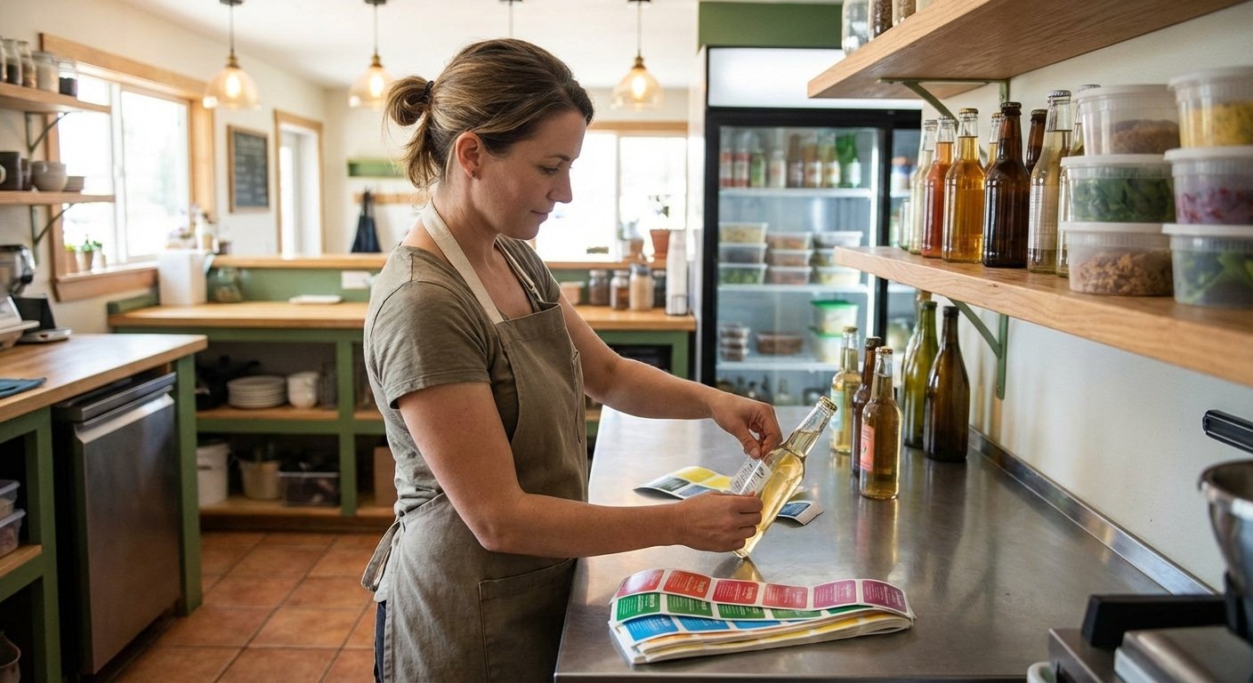 สติ๊กเกอร์กันน้ำเลือกแบบไหน? ตอบโจทย์ร้านน้ำ-อาหาร SME - waterproof-sticker-guide-sme