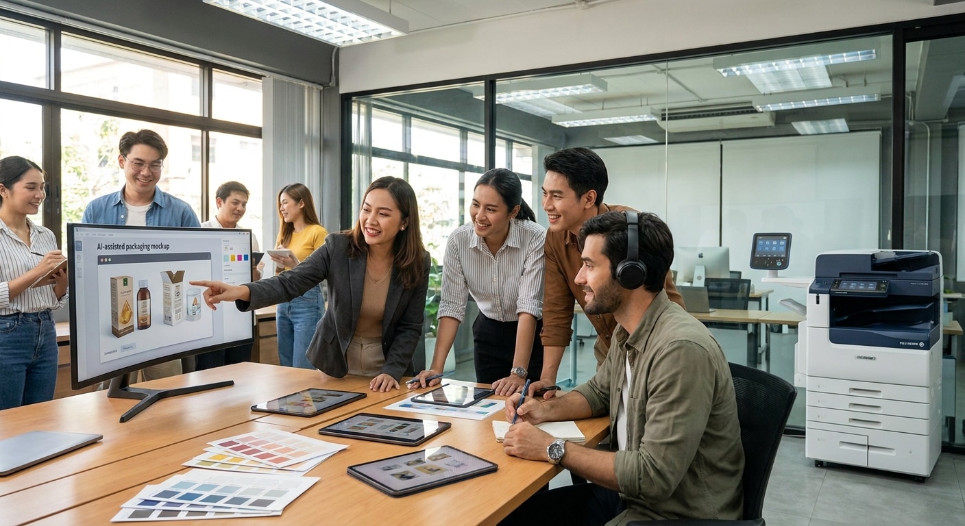 เจาะเทรนด์สิ่งพิมพ์ 2026: นวัตกรรม AI พลิกโฉมงานออกแบบ - 2026-ai-print-design-trend
