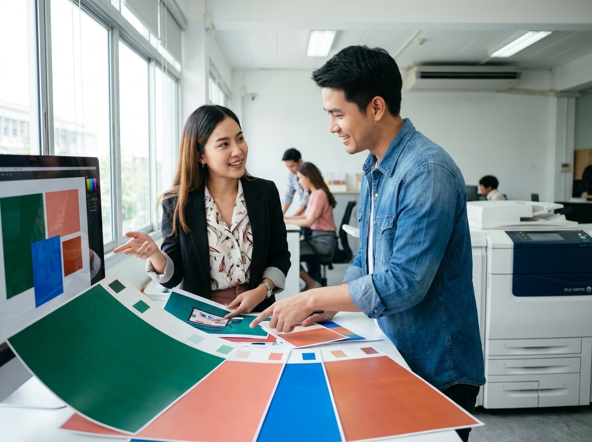 อัปเดตเทรนด์สี 2026: เลือกสีป้ายโฆษณาและโลโก้ยังไงให้ปัง? - 2026-color-trend-signage-logo