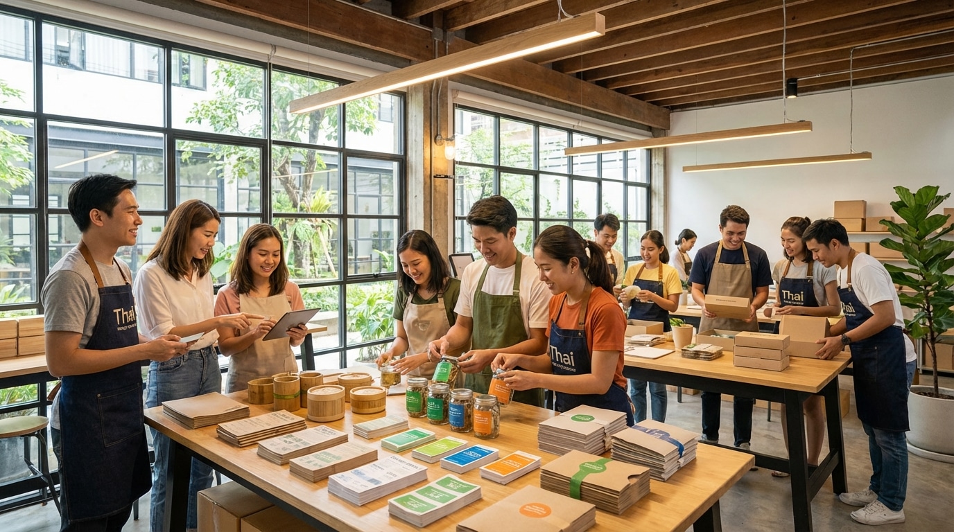 อัปเดตเทรนด์สิ่งพิมพ์ไทย 2026: ฉลากรักษ์โลกดันแบรนด์ SME โต - 2026-eco-friendly-label-trend