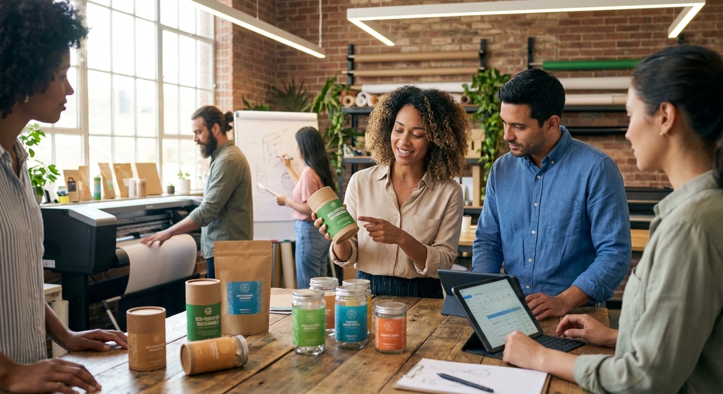 เทรนด์พิมพ์ฉลาก 2026: หมึกรักษ์โลก ยกระดับแบรนด์ SME - 2026-eco-friendly-label-trend