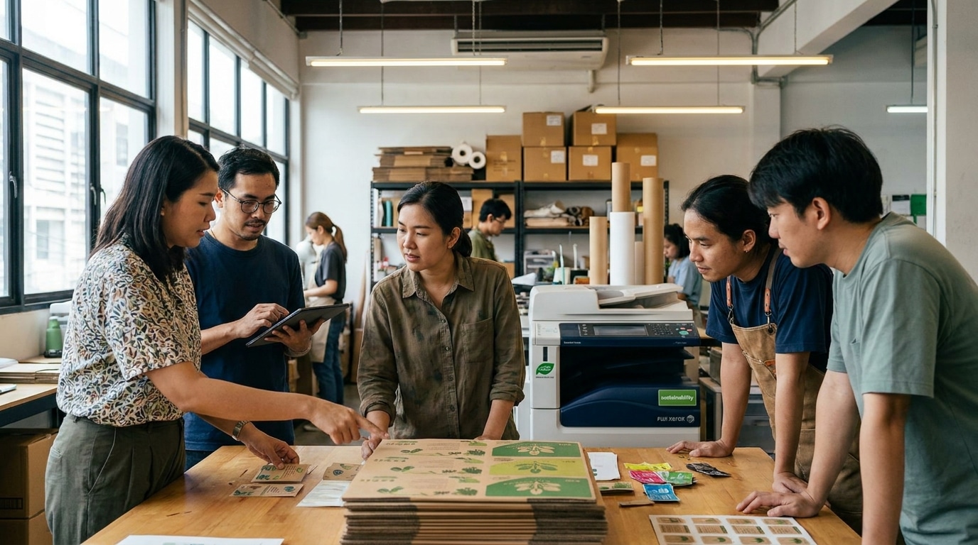 เทรนด์สิ่งพิมพ์ 2026: ฉลากสินค้ารักษ์โลกดันยอด SME - 2026-eco-friendly-label-trend