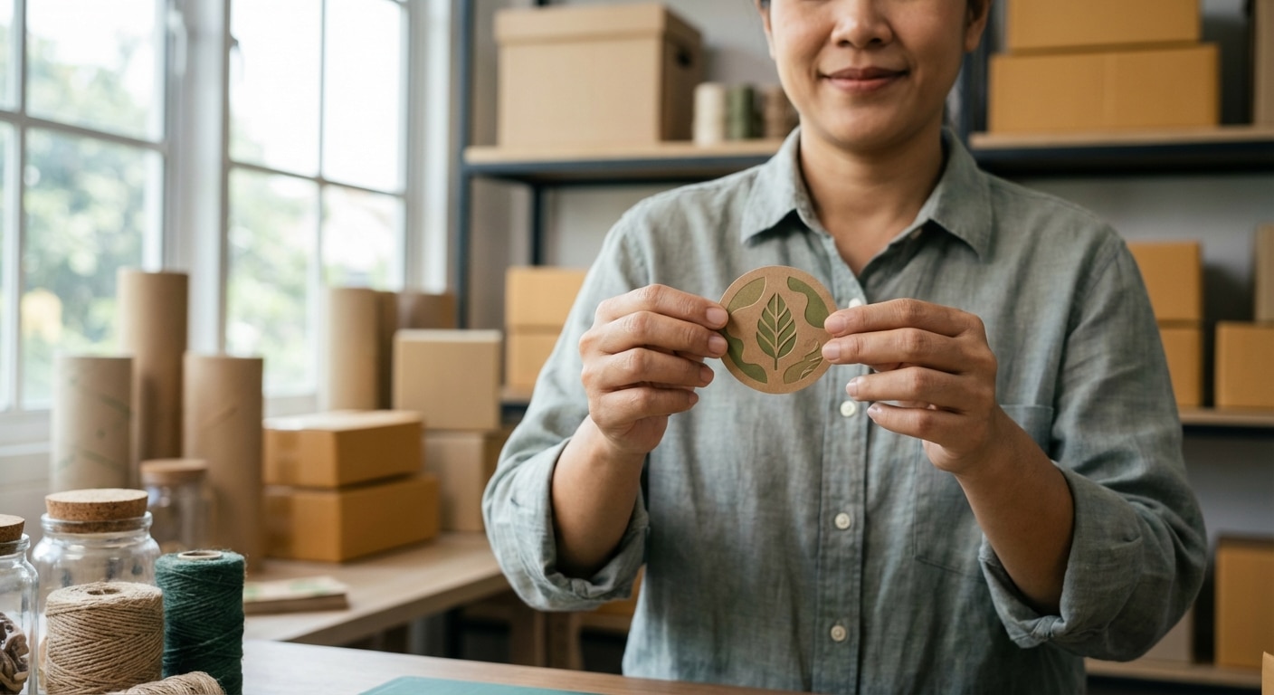 เทรนด์สิ่งพิมพ์ 2026: สติ๊กเกอร์รักษ์โลก มัดใจลูกค้า SME - 2026-eco-friendly-printing-trends