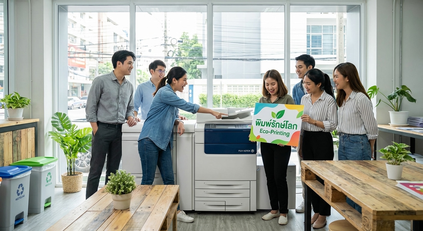 เทรนด์สิ่งพิมพ์ 2026! หมึกรักษ์โลกพลิกโฉมแบรนด์ SME - 2026-eco-ink-printing-trend