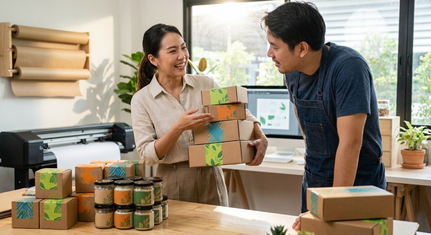 เทรนด์บรรจุภัณฑ์ 2026: สื่อสิ่งพิมพ์รักษ์โลกดันยอดขาย SME - 2026-eco-packaging-printing-trend