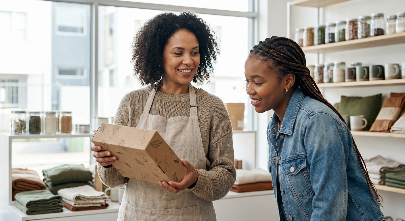 เทรนด์สิ่งพิมพ์ 2026: แพคเกจจิ้งรักษ์โลกเพิ่มยอดให้ SME - 2026-eco-packaging-printing-trends