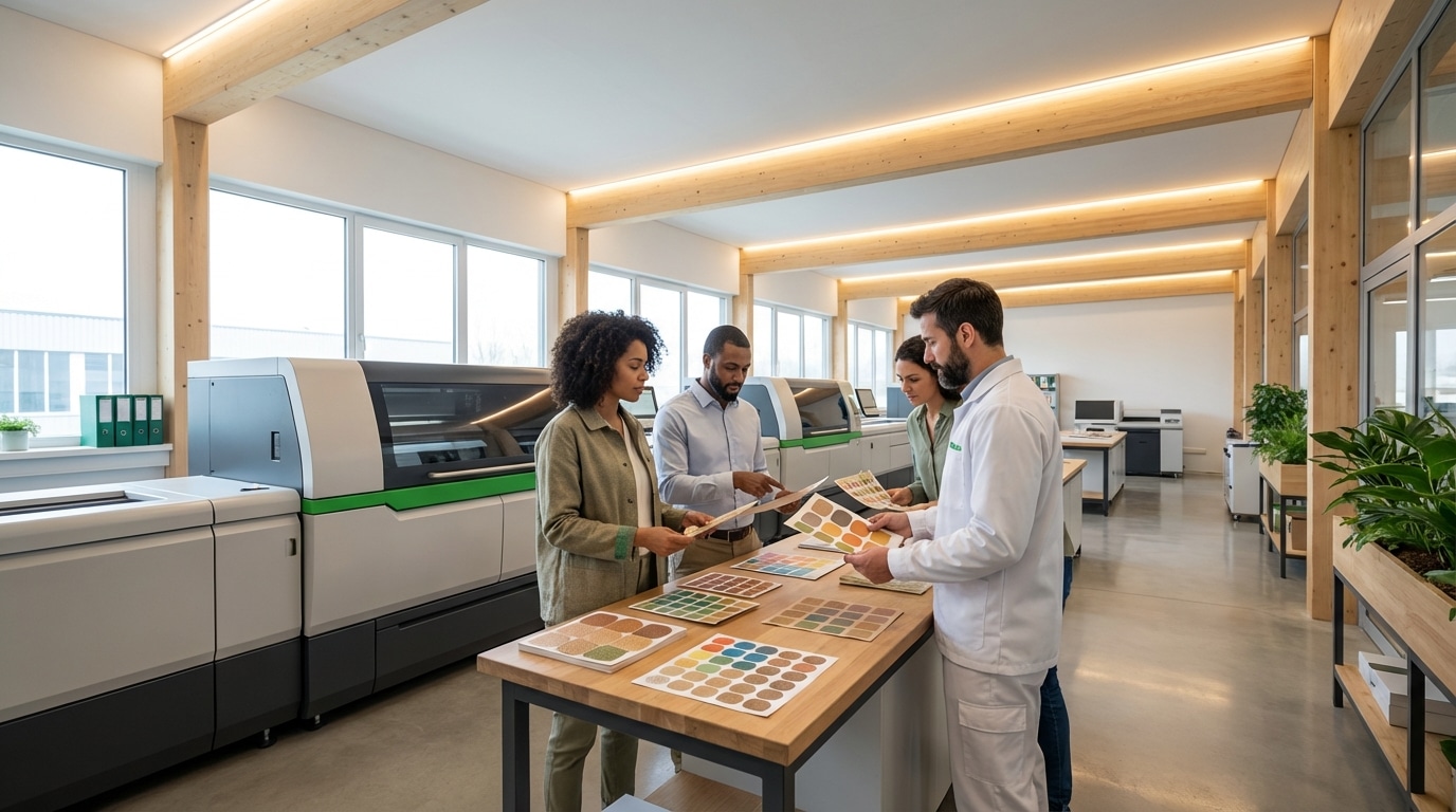 เทรนด์สิ่งพิมพ์ 2026: นวัตกรรมสติ๊กเกอร์รักษ์โลกมาแรง - 2026-eco-sticker-printing-trend