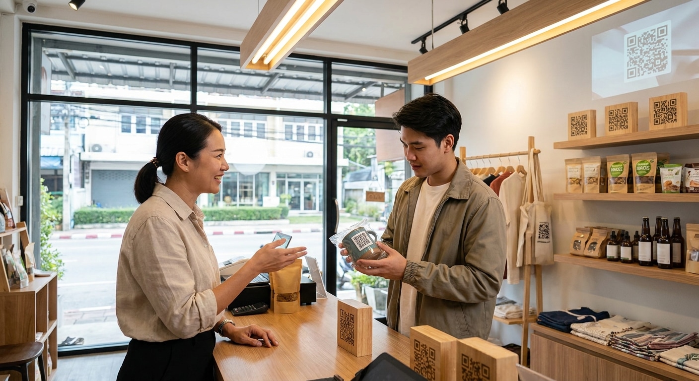 กลยุทธ์ O2O 2026: เพิ่มยอดขายด้วยสติ๊กเกอร์ QR Code - 2026-o2o-qr-code-marketing