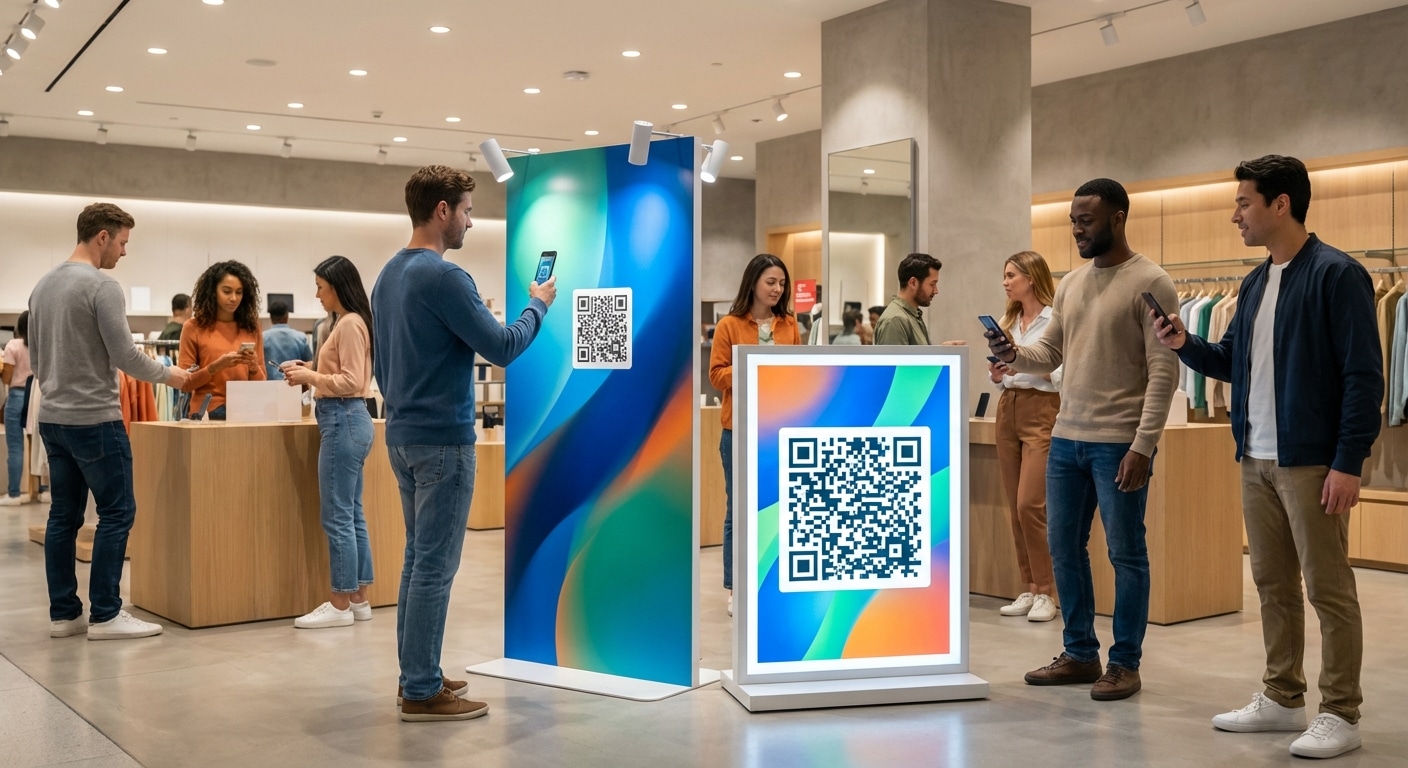 กลยุทธ์ O2O 2026: ดึงคนหน้าร้านสู่ออนไลน์ด้วยสแตนดี้ - 2026-o2o-standee-print-marketing