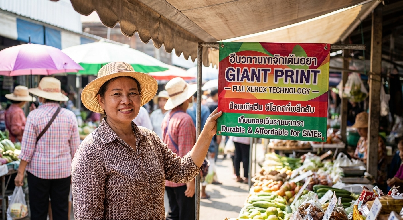 เทคโนโลยีพิมพ์ป้าย 2026 สีสดทนแดด ช่วย SME ประหยัดต้นทุน - 2026-outdoor-signage-printing-tech