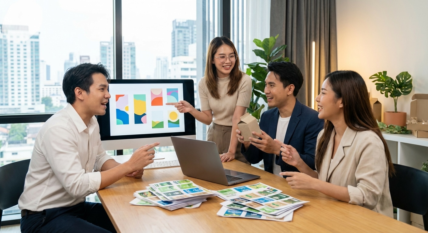 เจาะเทรนด์สื่อสิ่งพิมพ์ 2026: AI ออกแบบและฉลากสินค้ารักษ์โลก - 2026-printing-ai-eco-trend