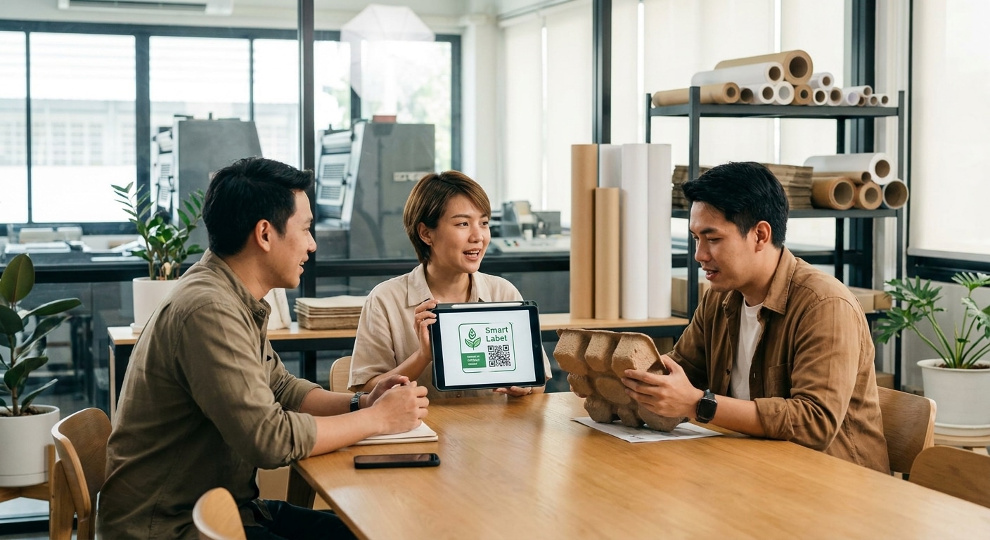 เทรนด์สิ่งพิมพ์ 2026: ฉลากอัจฉริยะและแพ็กเกจจิ้งรักษ์โลก - 2026-printing-smart-label-trend