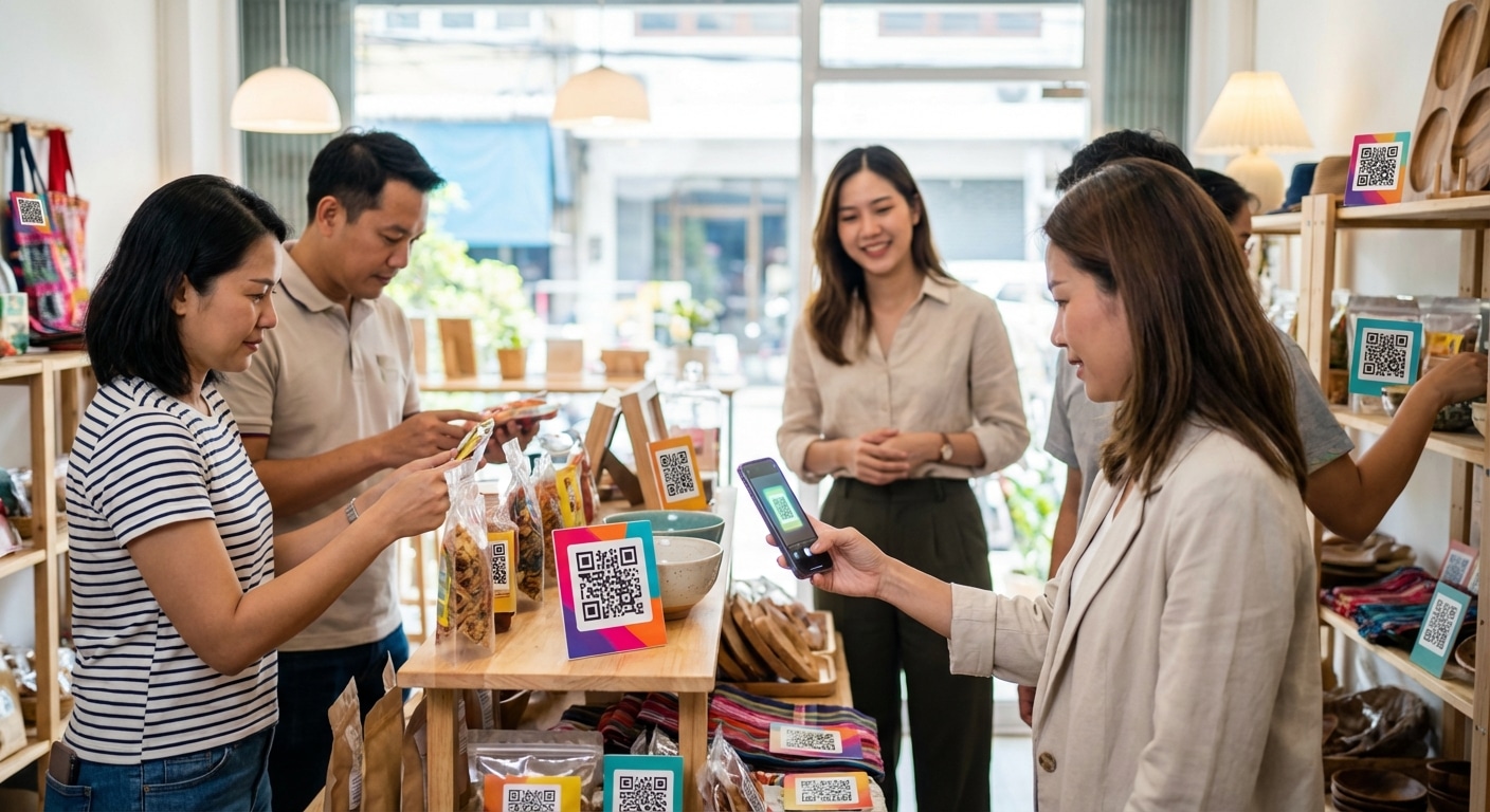 การตลาด O2O ปี 2026: ดันยอดขายพุ่งด้วยสติ๊กเกอร์ QR Code - 2026-qr-code-sticker-marketing