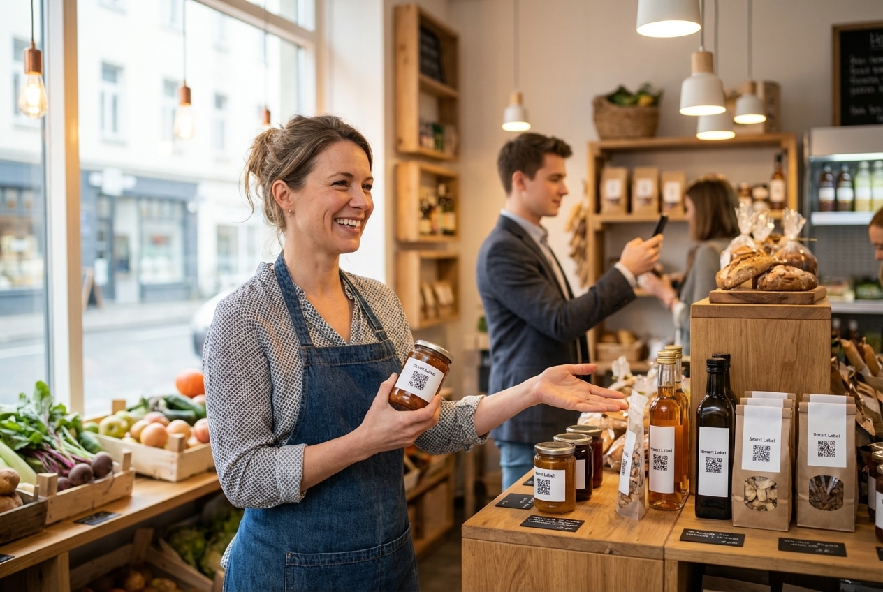 เทรนด์สิ่งพิมพ์ 2026: Smart Label ฉลากอัจฉริยะเพิ่มยอด SME - 2026-smart-label-printing-trend