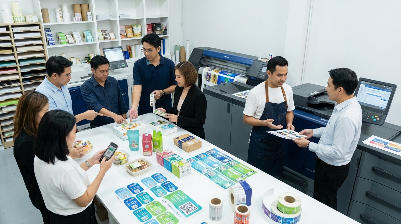 อัปเดตเทรนด์สิ่งพิมพ์ 2026: สติ๊กเกอร์อัจฉริยะมาแรง - 2026-smart-sticker-printing-trend