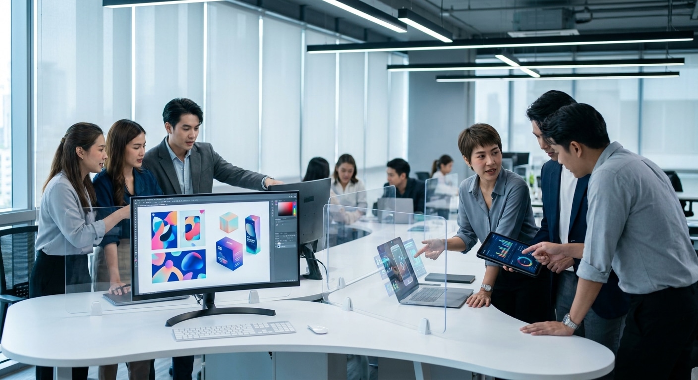 จับตาเทรนด์ AI 2026 พลิกโฉมวงการออกแบบและสื่อสิ่งพิมพ์ไทย - ai-design-printing-trend-2026