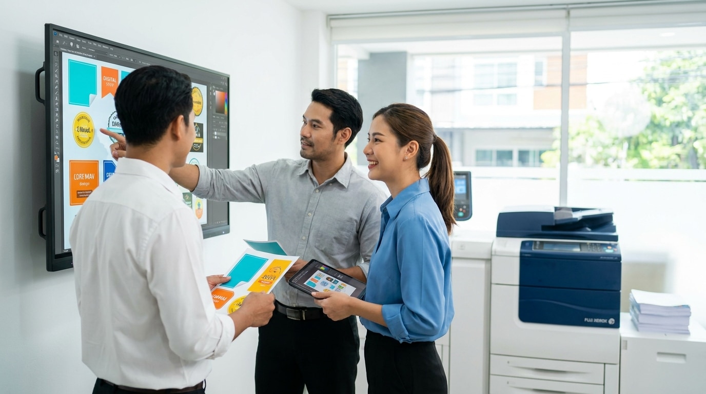 เทรนด์สิ่งพิมพ์ 2026! AI ช่วยออกแบบป้ายและฉลาก มัดใจลูกค้า - ai-design-printing-trend-2026