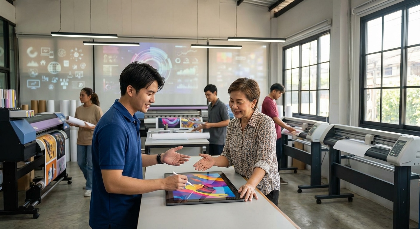 เทรนด์ AI 2026! พลิกโฉมวงการออกแบบสิ่งพิมพ์ SME ไทย - ai-design-printing-trend-2026