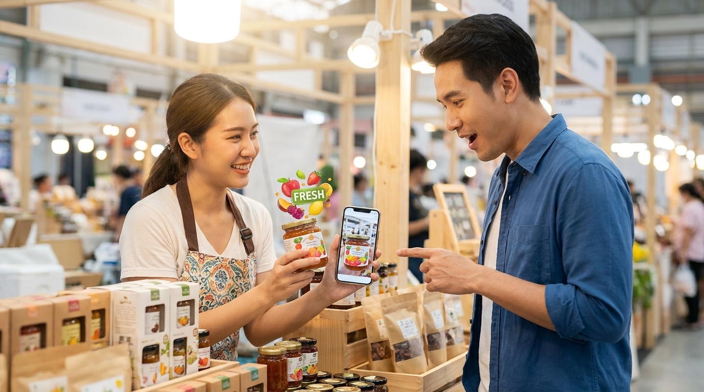 จับตาเทรนด์สิ่งพิมพ์ 2026! ฉลากสินค้า AR สแกนปุ๊บทะลุจอ - ar-smart-label-trend-2026