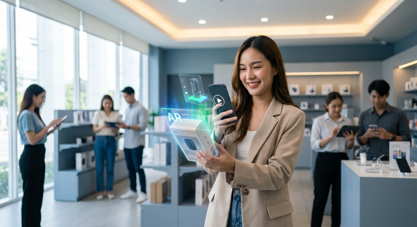 เทรนด์สิ่งพิมพ์ 2026: ฉลากสินค้า AR เชื่อมลูกค้าออนไลน์ - ar-smart-packaging-label-trend