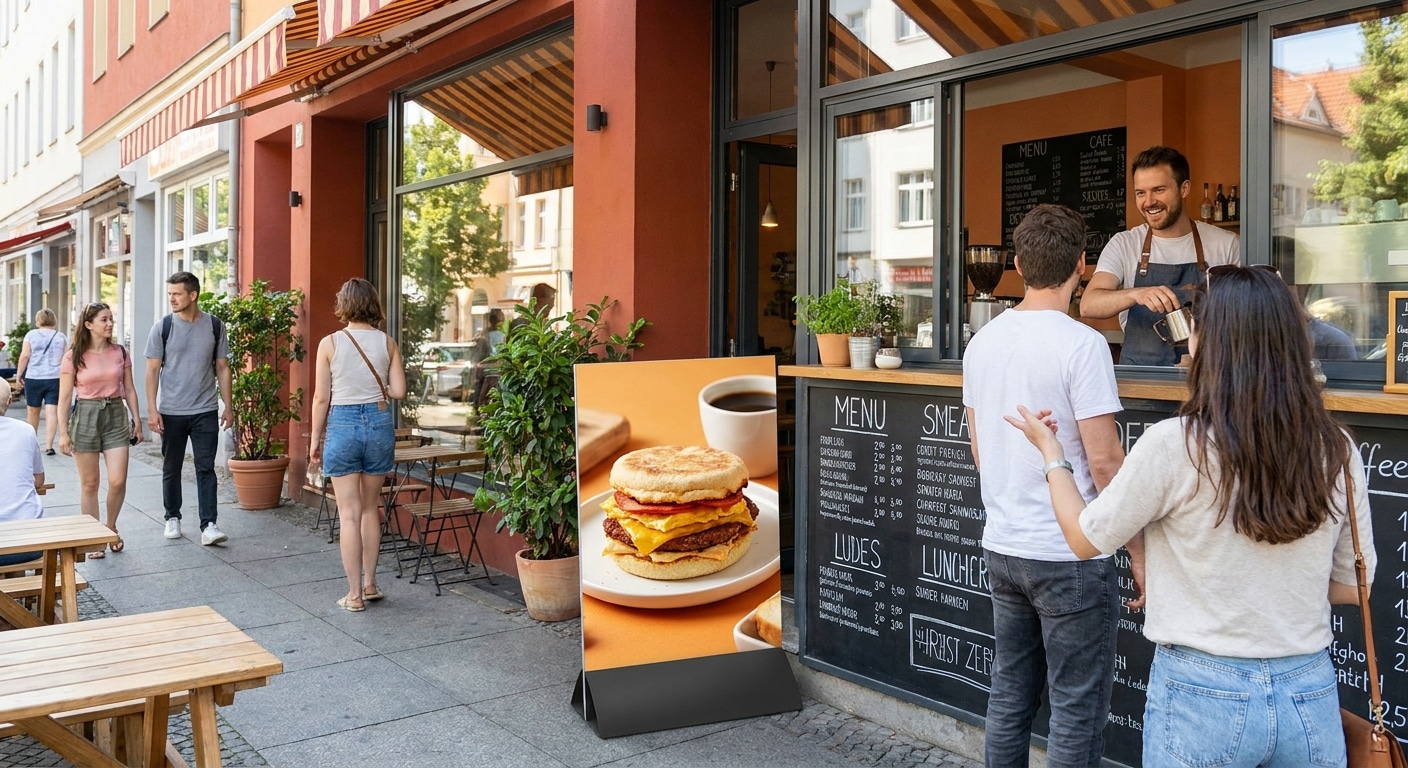 เพิ่มยอดขายหน้าร้านด้วยสแตนดี้และป้ายเมนู ดึงดูดลูกค้า - boost-sales-standee-menu-print