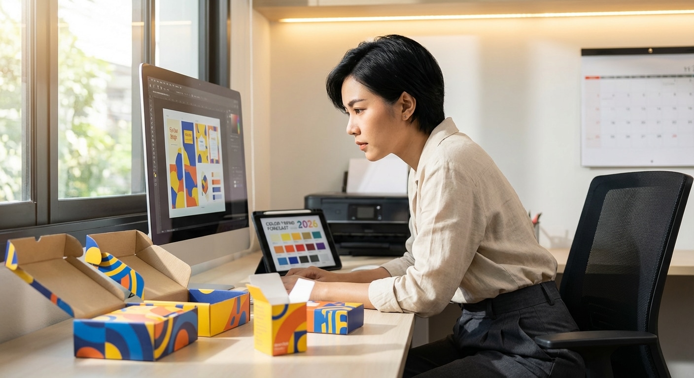 เทรนด์สีสร้างแบรนด์ 2026: ออกแบบโลโก้แพคเกจจิ้งให้สะดุดตา - brand-color-trends-2026