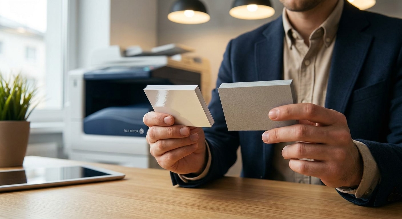 อาร์ตมัน vs อาร์ตด้าน เลือกทำนามบัตร SME แบบไหนดี? - business-card-paper-tips