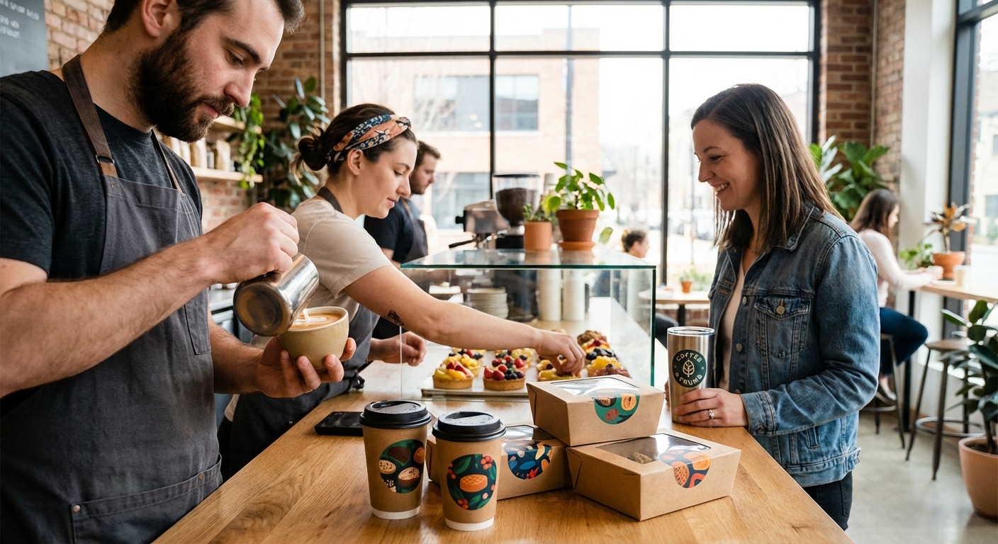 เคล็ดลับสั่งทำสติ๊กเกอร์เครื่องดื่ม-เบเกอรี่ให้ยอดพุ่ง - cafe-bakery-sticker-printing