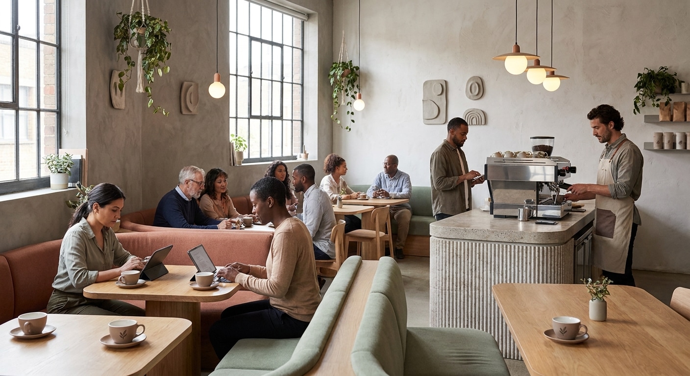 ออกแบบโลโก้และป้ายคาเฟ่ 2026 อย่างไรให้ลูกค้าจำแม่น - cafe-logo-signage-design-2026