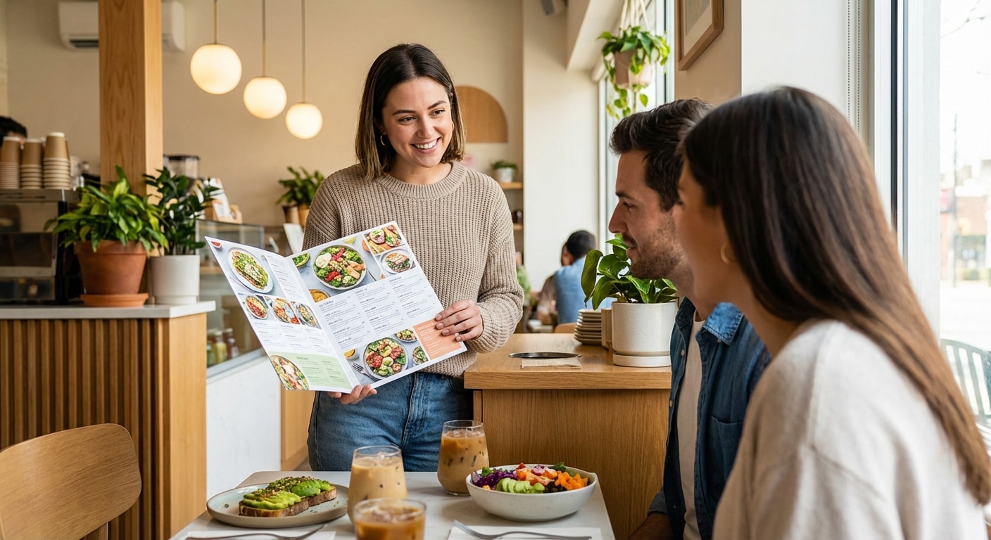 ทริคออกแบบโลโก้และเมนูอาหาร กระตุ้นยอดขายคาเฟ่ - cafe-menu-logo-design-tips