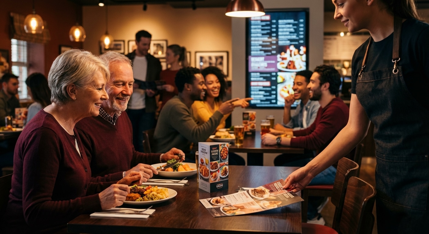 จิตวิทยาป้ายเมนู! ทริคใช้สื่อสิ่งพิมพ์เพิ่มยอดขายร้านอาหาร - cafe-menu-signage-marketing-tips