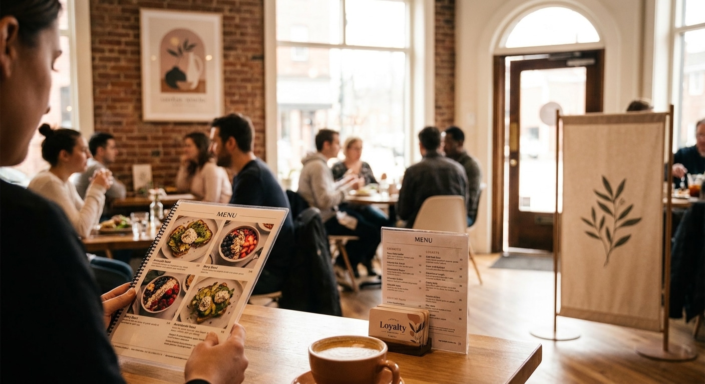 สื่อสิ่งพิมพ์ดึงดูดลูกค้า เพิ่มยอดขายคาเฟ่และร้านอาหาร - cafe-restaurant-print-marketing