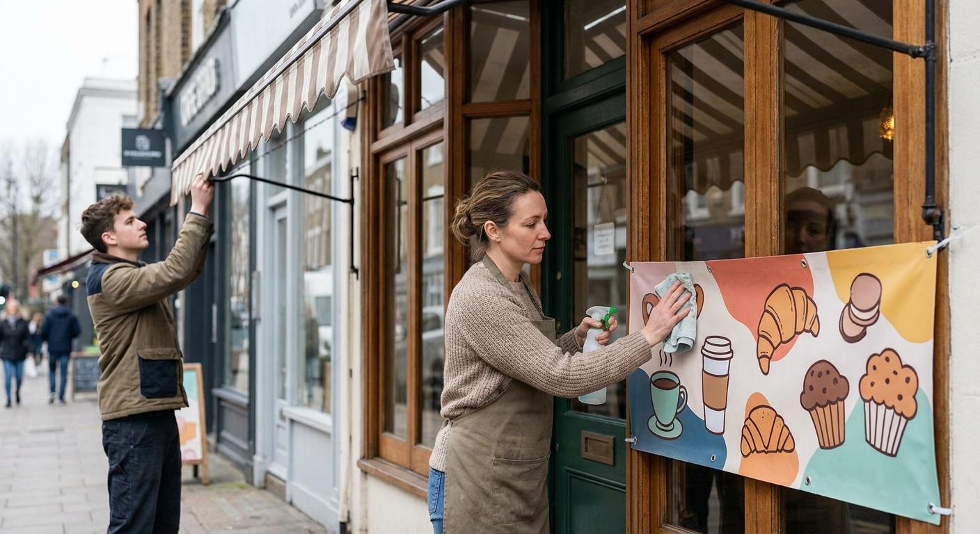 วิธีดูแลป้ายไวนิลและสติ๊กเกอร์หน้าร้านให้สีสดทนนาน - care-outdoor-vinyl-sticker-sign