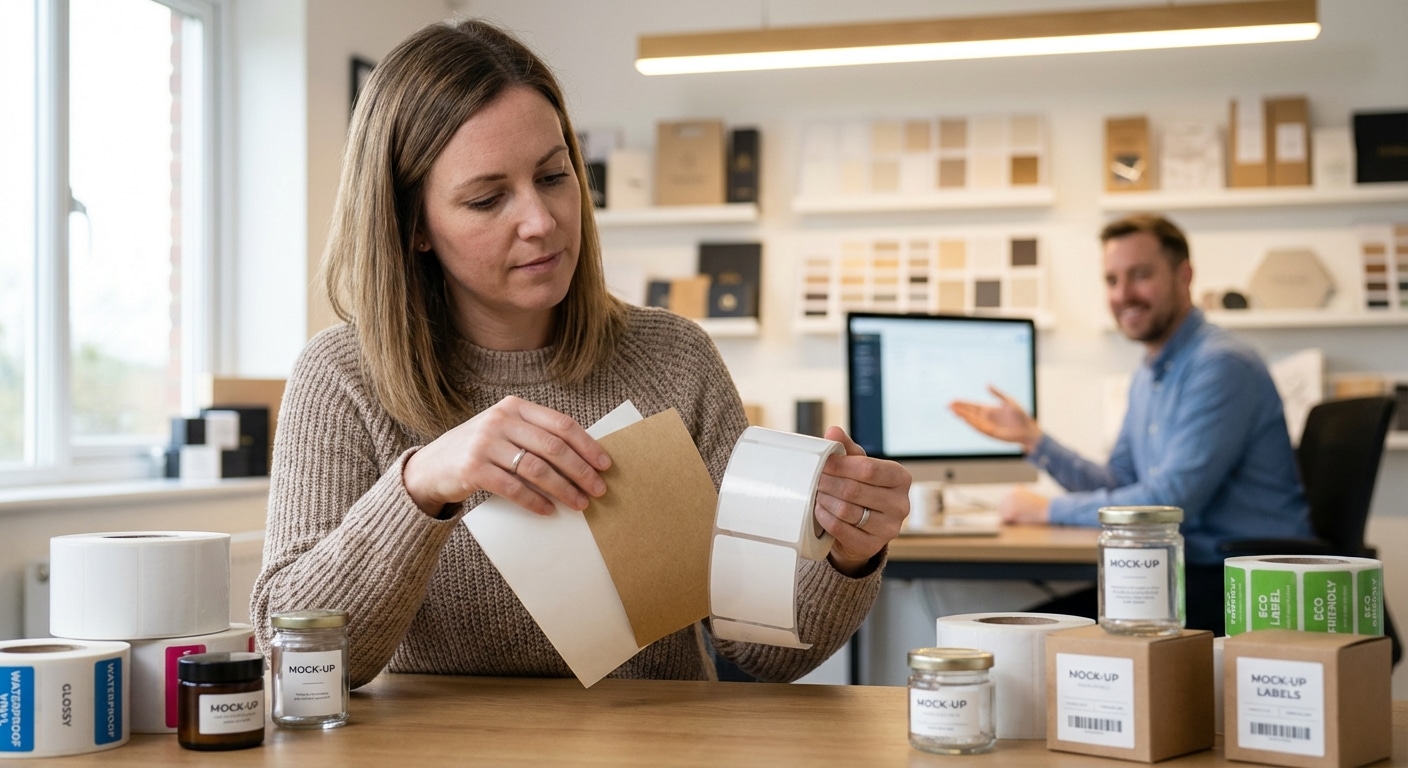 เทคนิคเลือกเนื้อสติ๊กเกอร์ฉลากสินค้าให้เหมาะกับแบรนด์ SME - choose-product-label-sticker