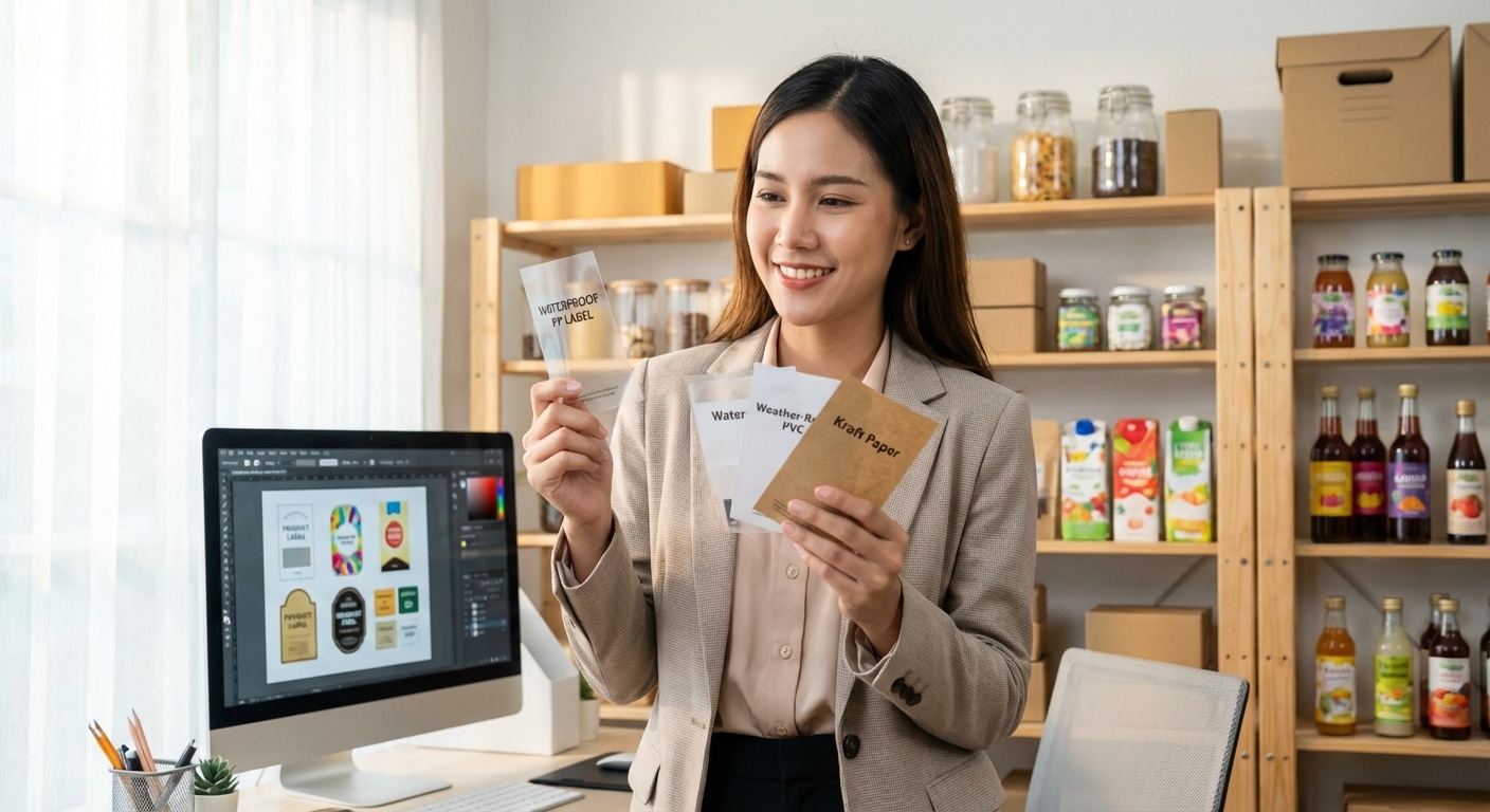 คู่มือเลือกสติ๊กเกอร์ฉลากสินค้า กันน้ำ ทนแดด ฉบับ SME - choose-right-product-sticker-material