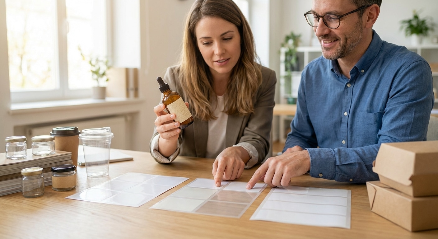 คู่มือเลือกสติ๊กเกอร์ติดฉลากสินค้า SME ให้เหมาะกับบรรจุภัณฑ์ - choose-right-sticker-label-packaging