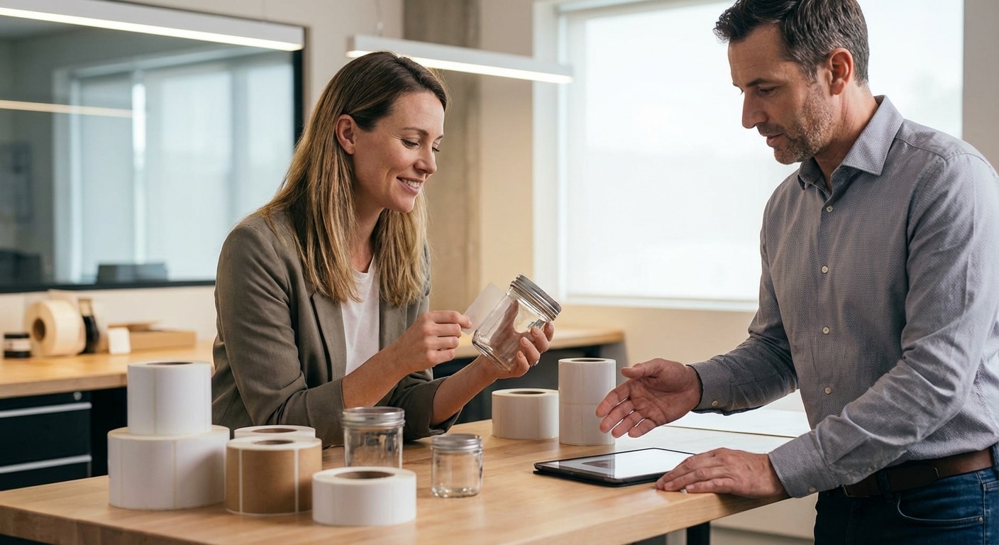 วิธีเลือกสติ๊กเกอร์ฉลากสินค้าให้เหมาะกับบรรจุภัณฑ์ - choose-right-sticker-label