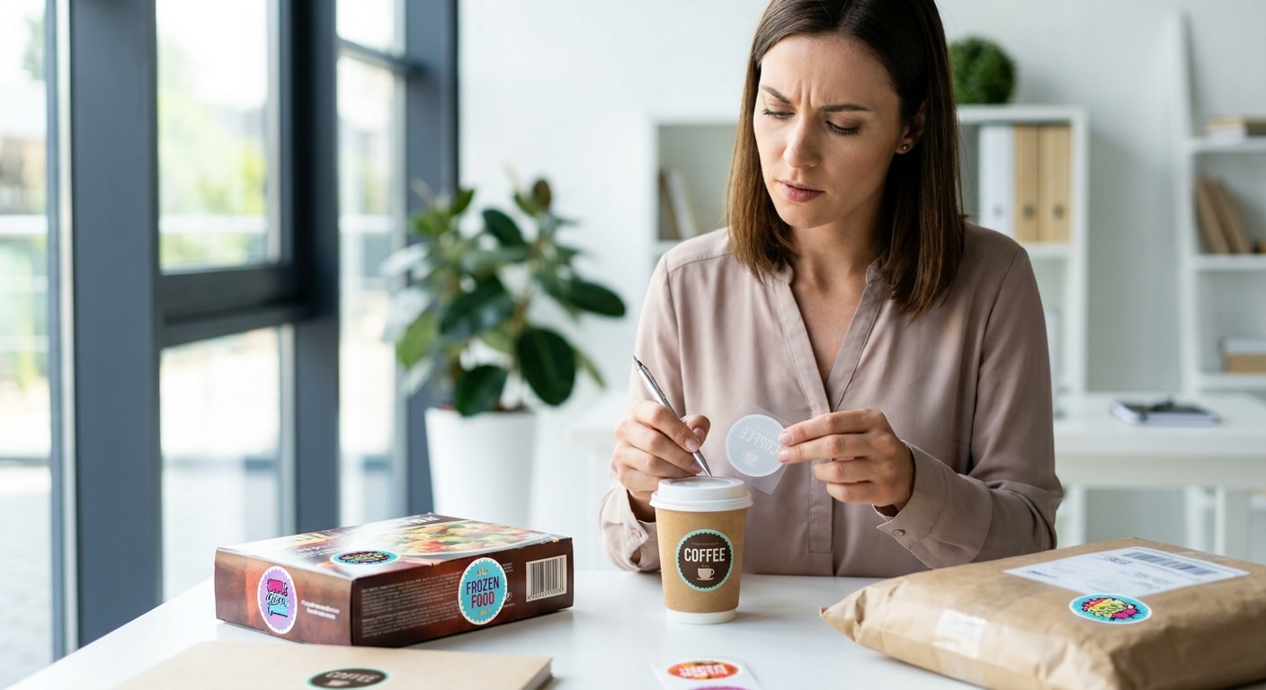 ทริคเลือกสติ๊กเกอร์ติดสินค้า ทนน้ำ สีสด ฉลากไม่ลอก - choose-right-sticker-material