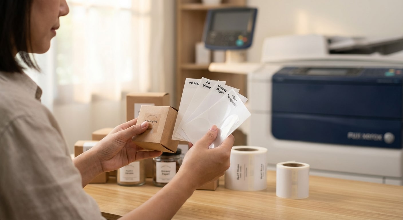 เจาะลึกสติ๊กเกอร์ 5 ชนิด เลือกแบบไหนให้เหมาะกับสินค้า SME - choose-right-sticker-material