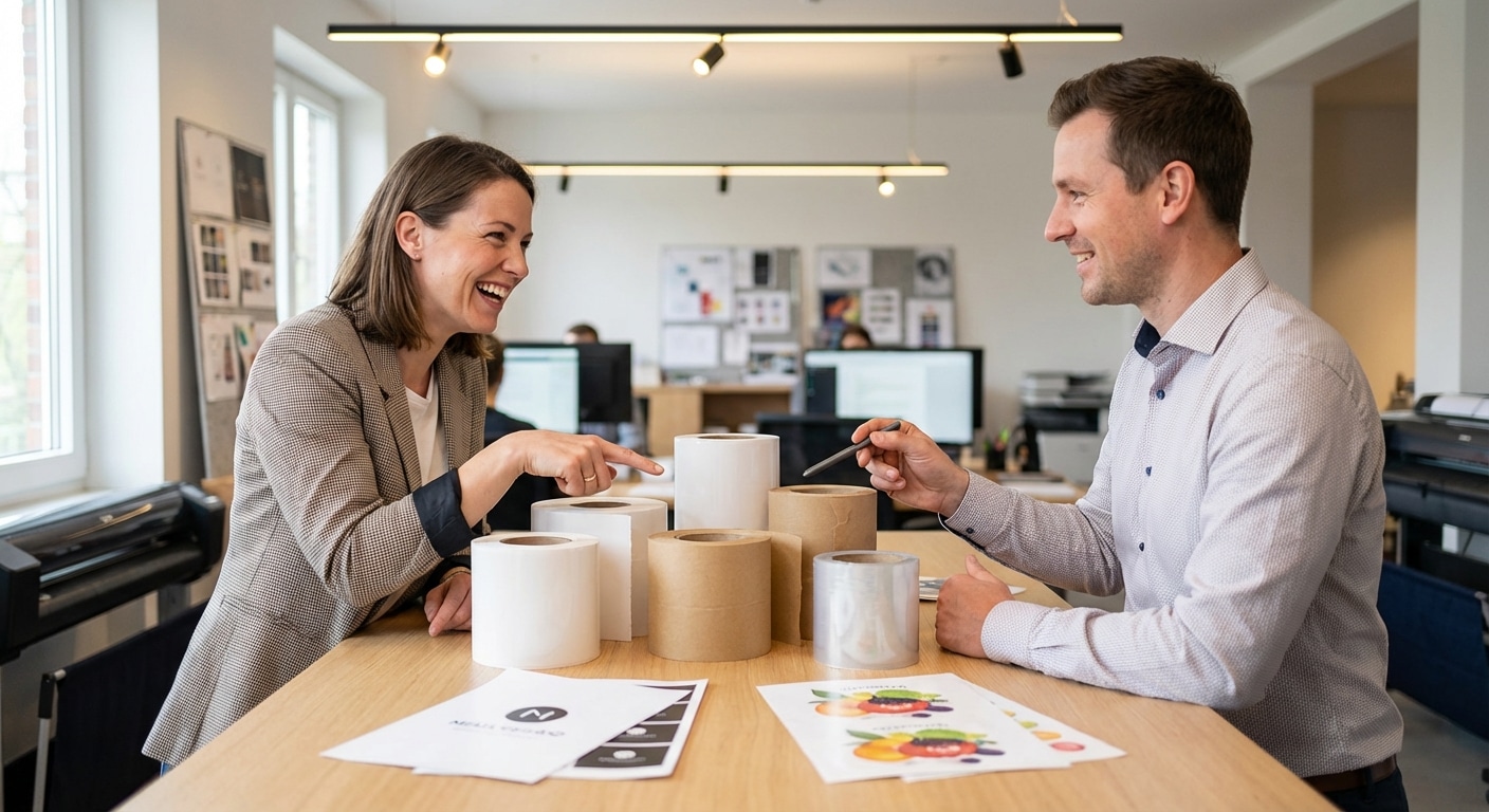 เลือกวัสดุพิมพ์สติ๊กเกอร์ฉลากสินค้าให้เป๊ะ โดนใจ SME - choose-right-sticker-material