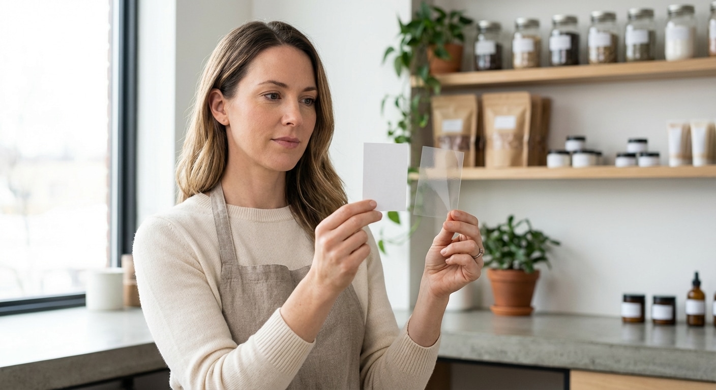 สติ๊กเกอร์กระดาษ vs PVC เลือกแบบไหนให้เหมาะกับสินค้า SME - choose-right-sticker-material