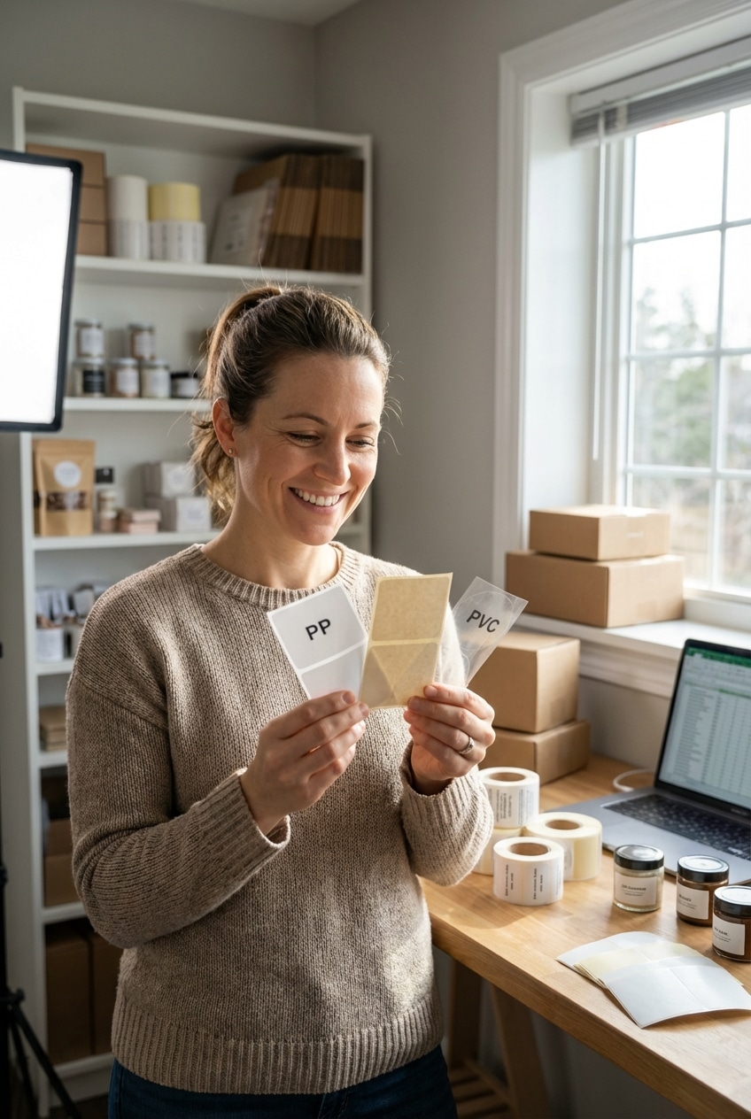 คัมภีร์เลือกสติ๊กเกอร์ PP PVC แบบไหนเหมาะกับธุรกิจคุณ? - choose-right-sticker-material-sme