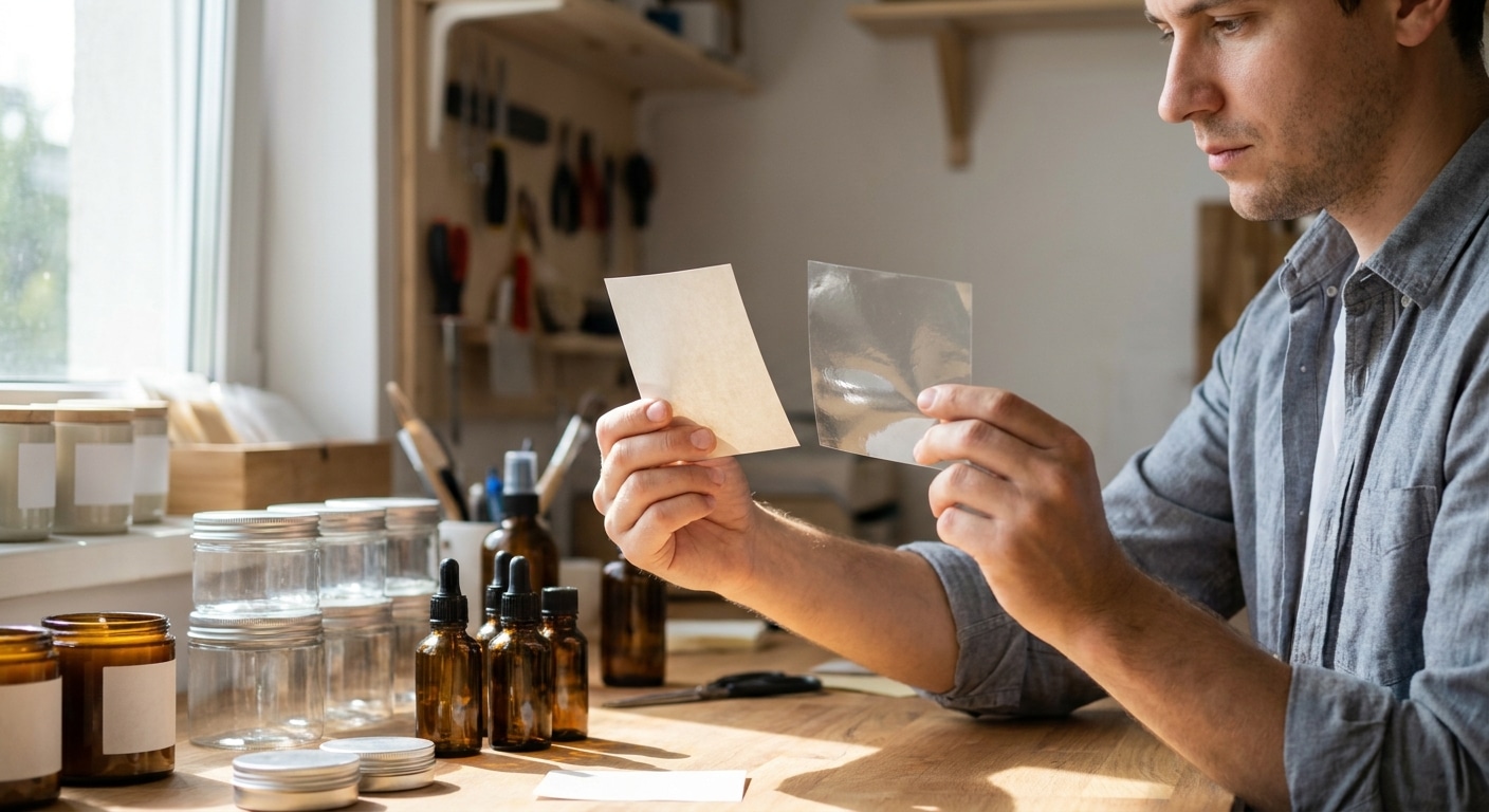 เลือกสติ๊กเกอร์กระดาษ vs PP แบบไหนเหมาะกับสินค้า SME - choose-right-sticker-material-sme