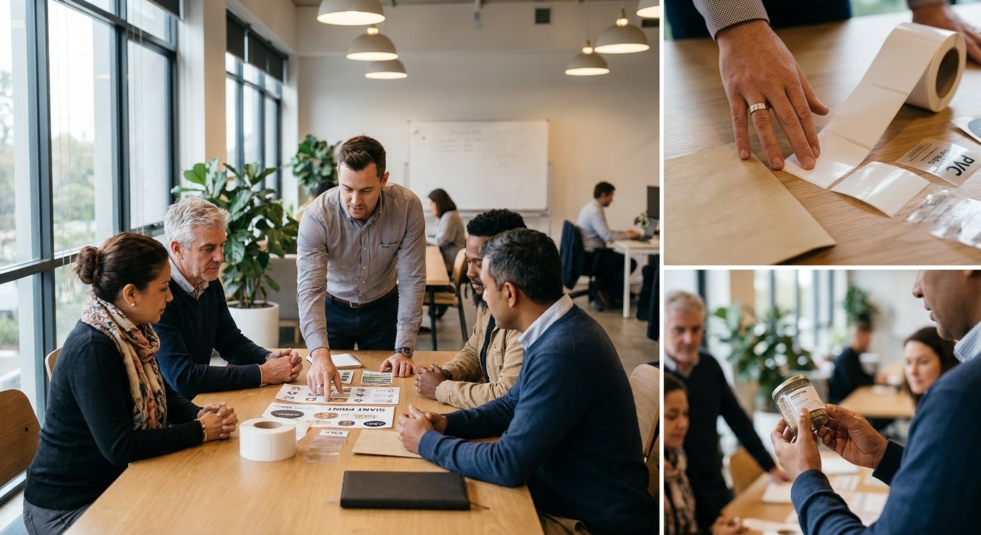 เลือกสติ๊กเกอร์ PP, PVC หรือกระดาษ ให้เหมาะกับสินค้า SME - choose-right-sticker-material-sme