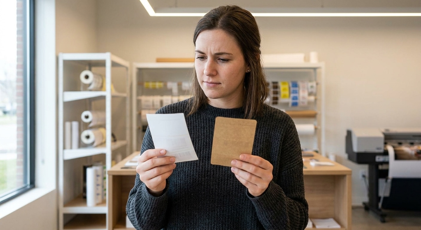 รู้ก่อนพิมพ์! สติ๊กเกอร์ PP, PVC, กระดาษ ต่างกันอย่างไร? - choose-sticker-pp-pvc-paper