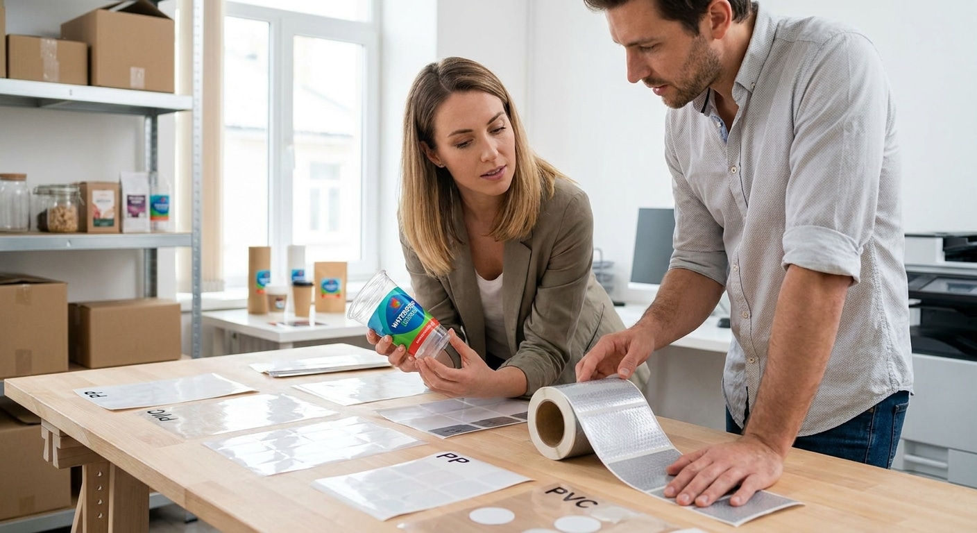 วิธีเลือกสติ๊กเกอร์กันน้ำให้เหมาะกับสินค้า SME - choose-waterproof-sticker-labels