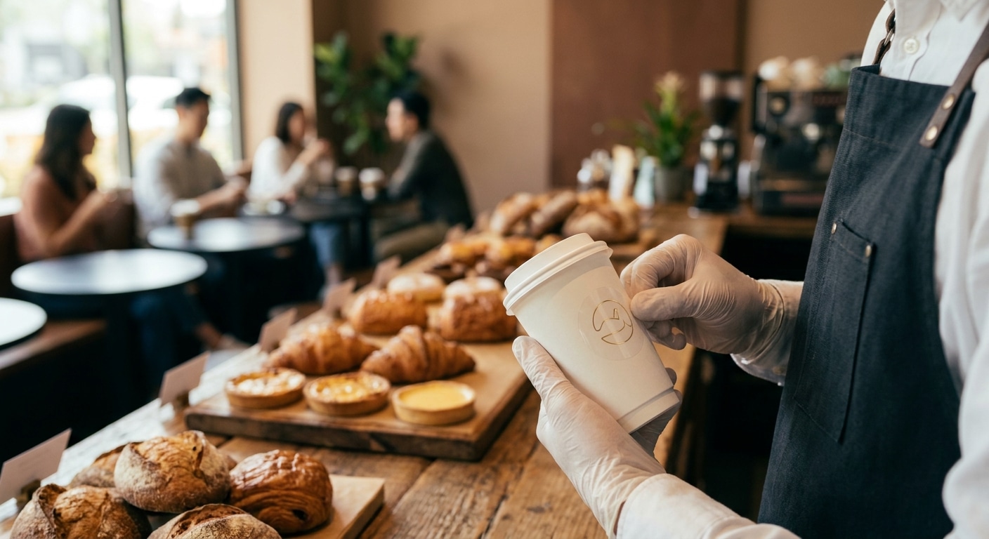 สติ๊กเกอร์ติดแก้วกาแฟ 2026 เลือกแบบไหนให้คาเฟ่ดูแพง? - coffee-cup-sticker-printing