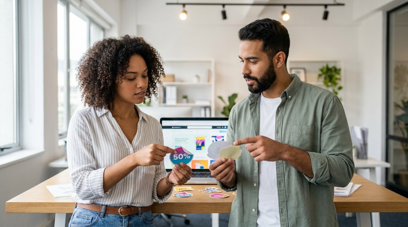 สติ๊กเกอร์ไดคัท 50% vs 100% คืออะไร? สรุปให้ SME เข้าใจง่าย - die-cut-sticker-differences-sme